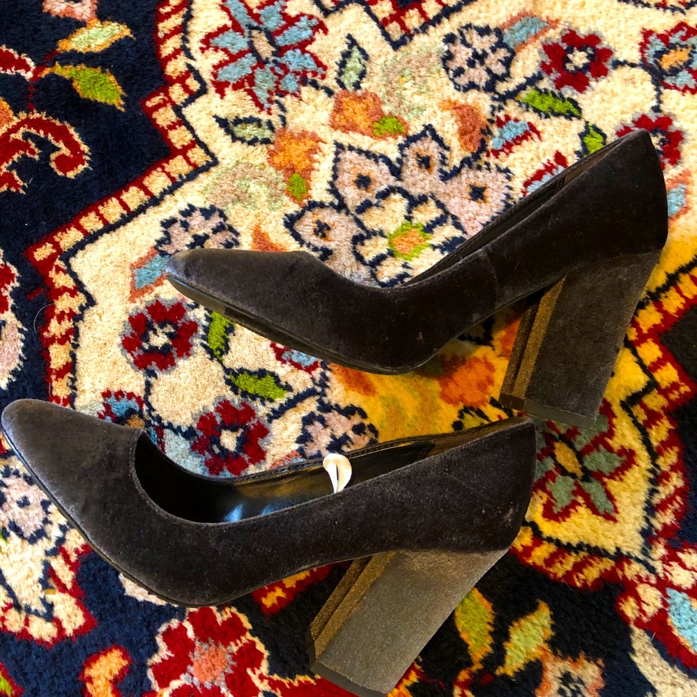 EUC Velvet High Heels